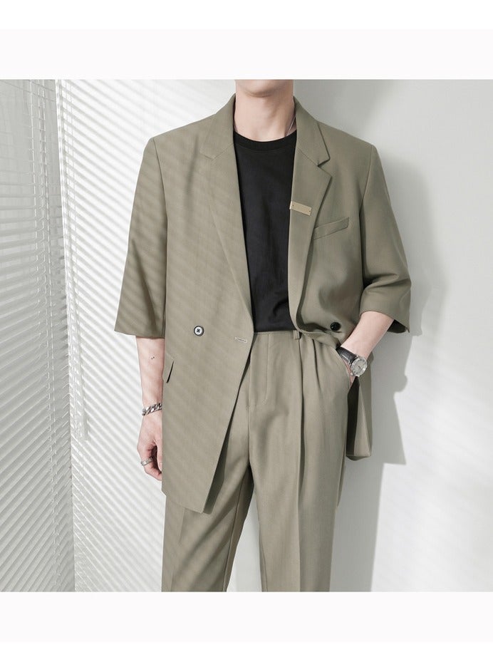 Shougu Casual And Versatile Loose-fitting Suit Set - Image 3