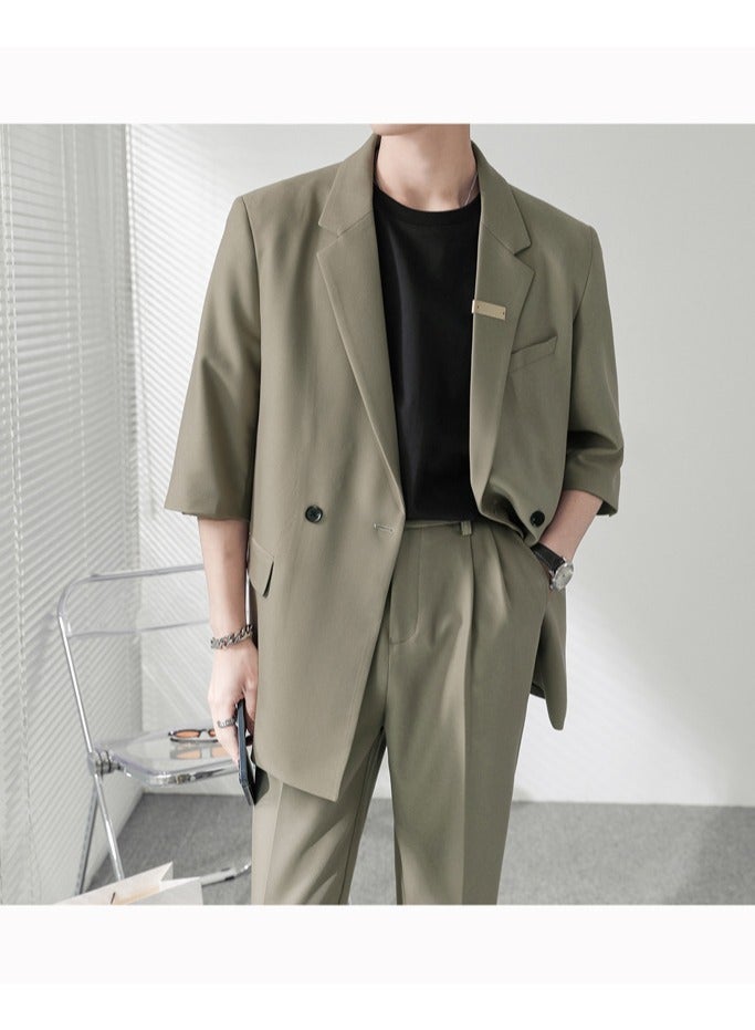 Shougu Casual And Versatile Loose-fitting Suit Set - Image 4