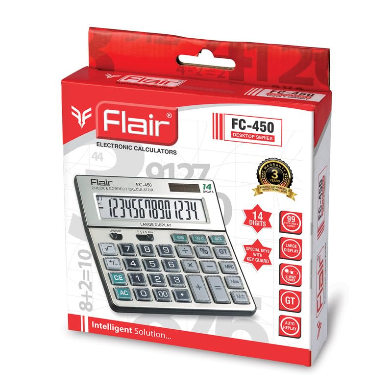 FLAIR FC-450 Desktop Series Electronic Calculator - Image 5
