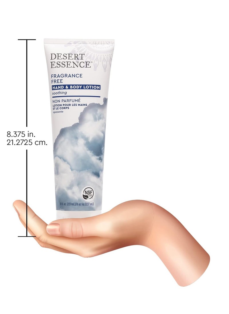 DESERT ESSENCE Desert Essence Fragrance Free Hand & Body Lotion - 8 Fl Ounce - Soothing - Aloe Vera - Shea Butter - Green Tea - Coconut Oil - Jojoba Oil  - Image 2