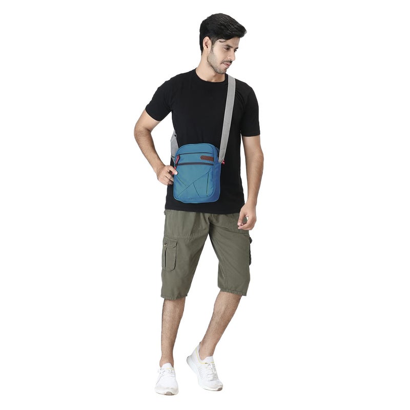 Dezire Crafts Sling Stylish Cross Body Travel Office Business Messenger Shoulder Bag with Multi-Pocket Zip Closure and Adjustable Straps for Men & Women (DC SLING BAGS 615) - Image 4