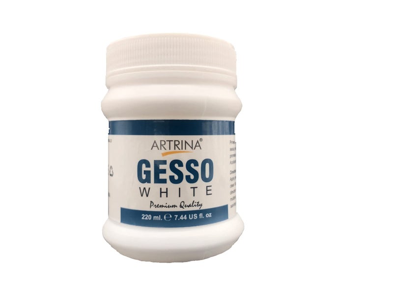 ARTRINA White Gesso Acrylic Medium (250 ML, White Gesso) - Image 1