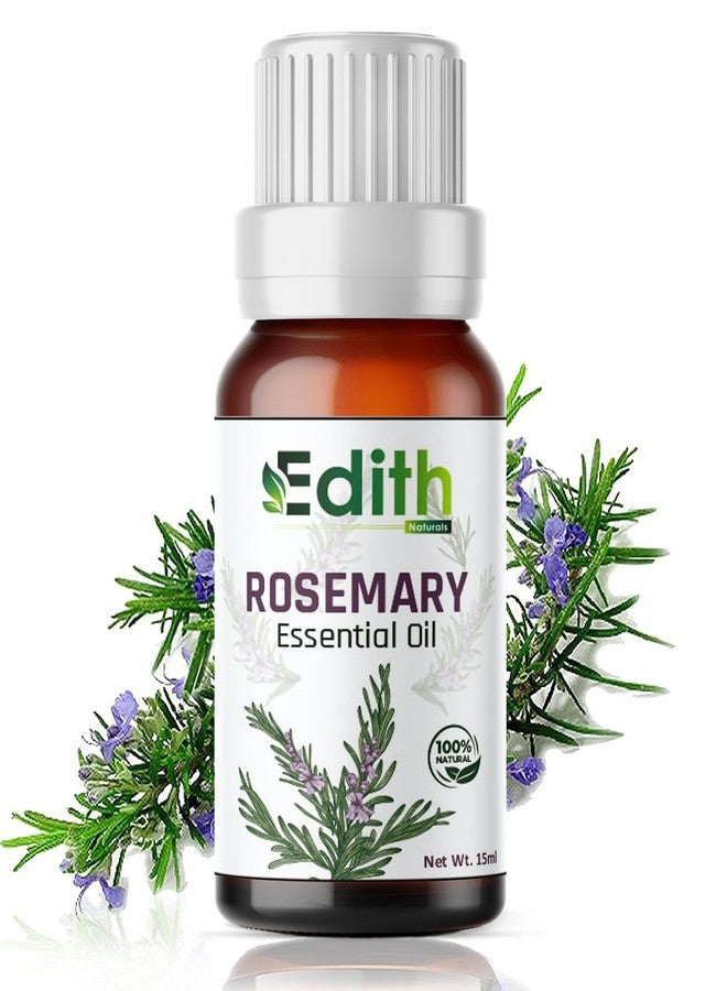 EDITH زيت إكليل الجبل العطري | يعزز نمو الشعر، ويرطب البشرة | يقوي الشعر ويغذي فروة الرأس | زيت عطري طبيعي وعضوي 100% | 15 مل - Image 1