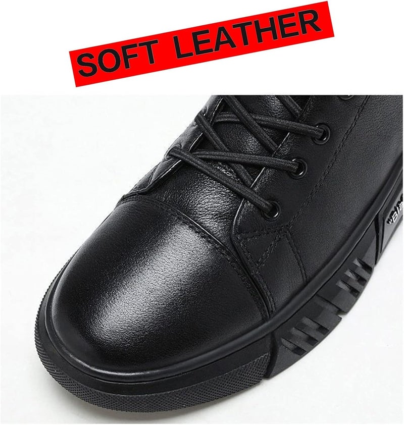 woobles Italian High-Top Casual Leather Boots Without Cashmere 7.5 - Image 4
