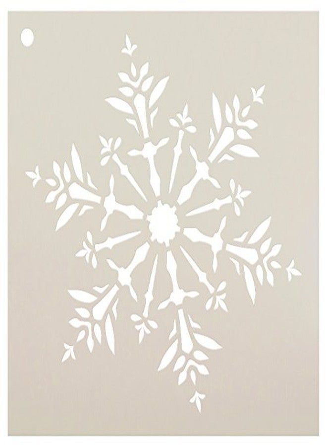 Studio R 12 Snowflake Stencil by StudioR12 | Delicate Winter Art - Reusable Mylar Template | Painting, Chalk, Mixed Media | Use for Wall Art, DIY Home Decor - STCL952 SELECT SIZE (12" x 12") - Image 1