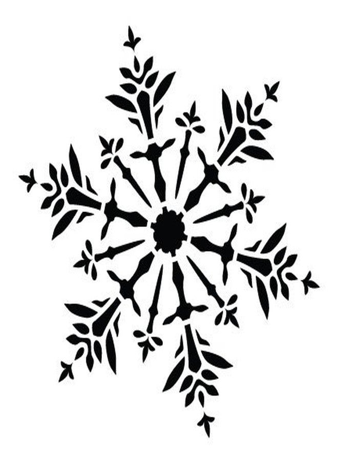 Studio R 12 Snowflake Stencil by StudioR12 | Delicate Winter Art - Reusable Mylar Template | Painting, Chalk, Mixed Media | Use for Wall Art, DIY Home Decor - STCL952 SELECT SIZE (12" x 12") - Image 4