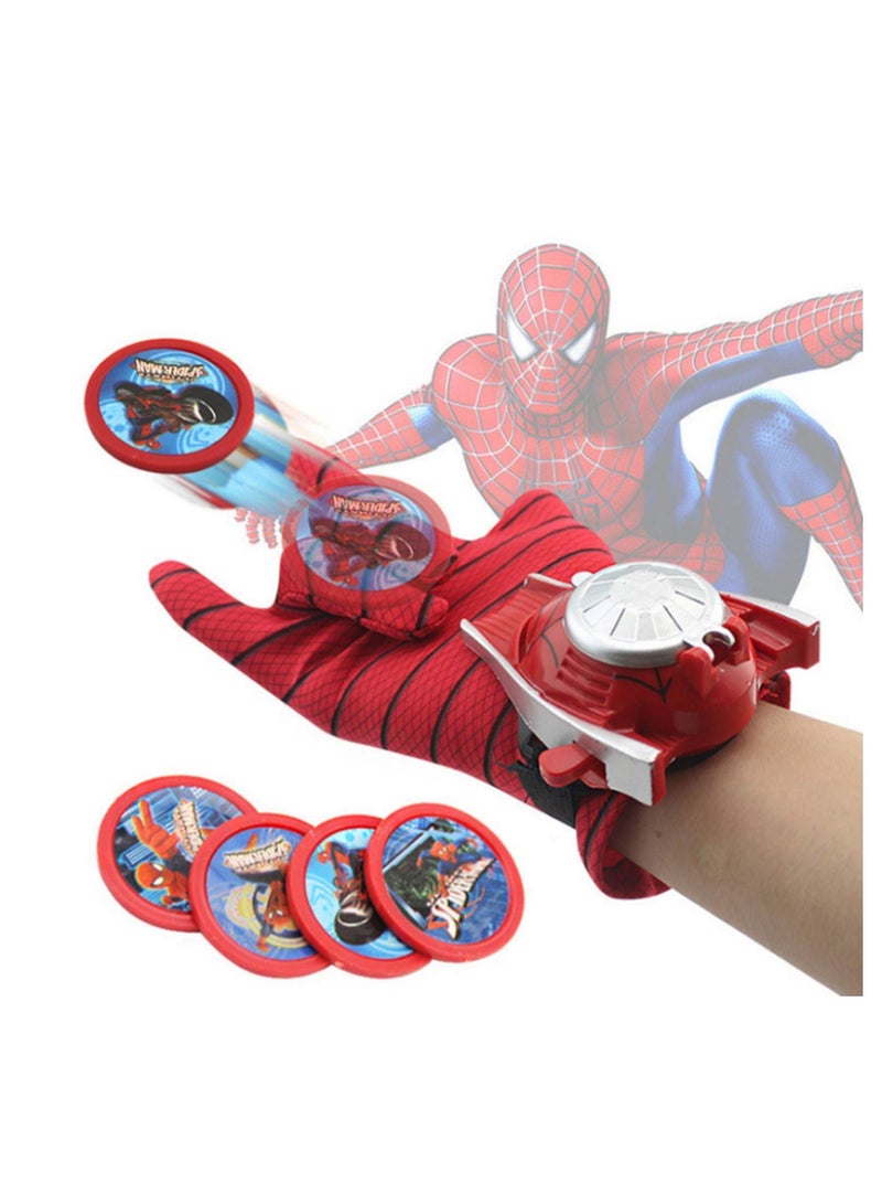 Avengers Spiderman Gloves Frisbees Disc launcher kids toy - Image 1