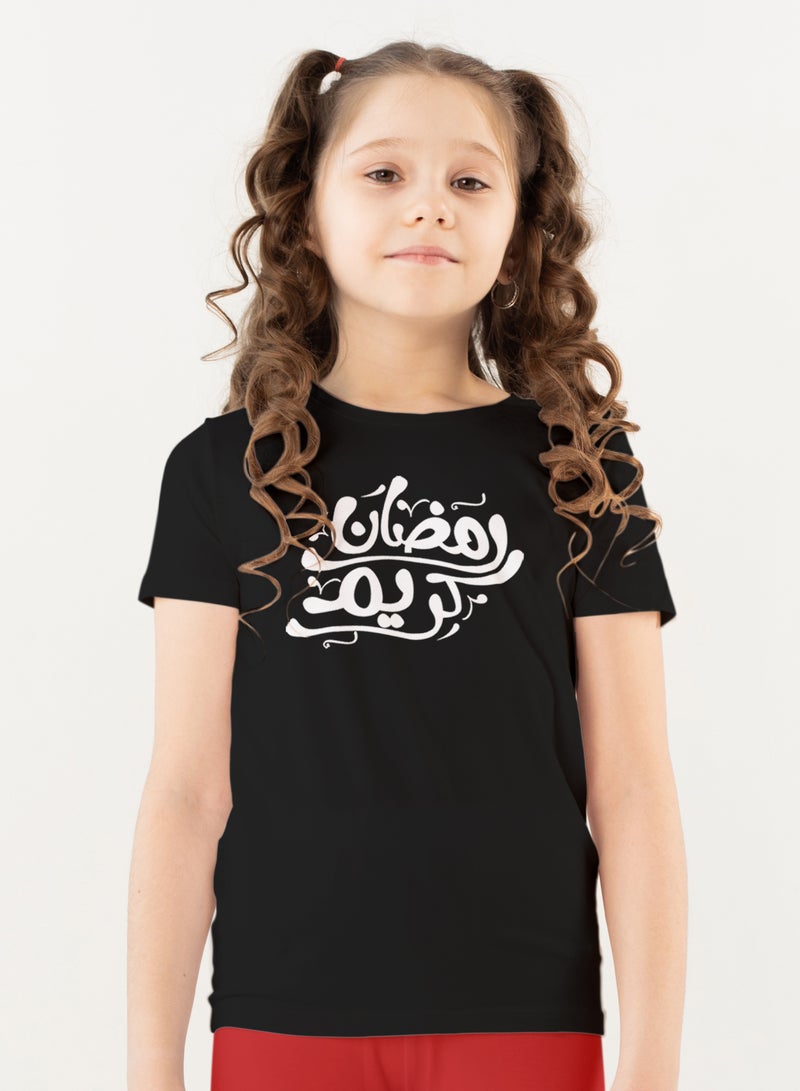 عالم الموضة تيشرت قطن بطباعة عالية الجودة بتصميم رمضان - Image 1