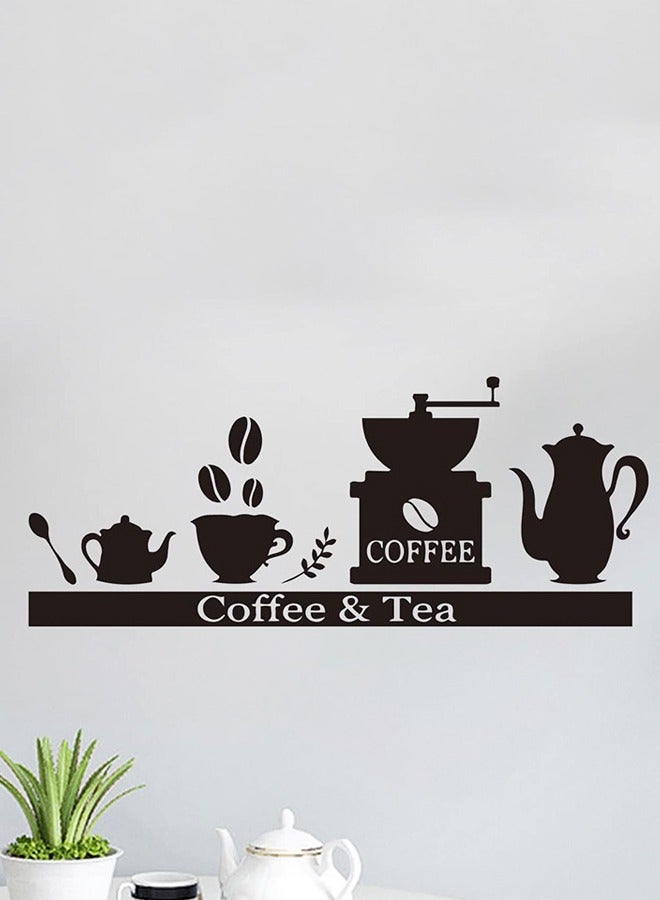Coffee Cup Teapot Coffee Shop Tea Room Landscaping Decorative Wall Stickers - Image 3