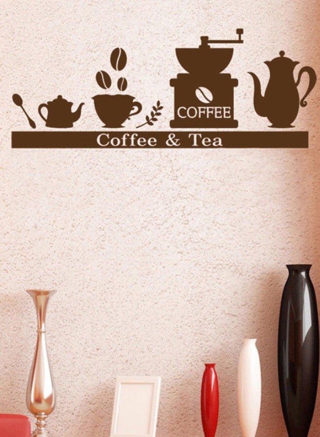Coffee Cup Teapot Coffee Shop Tea Room Landscaping Decorative Wall Stickers - Image 4
