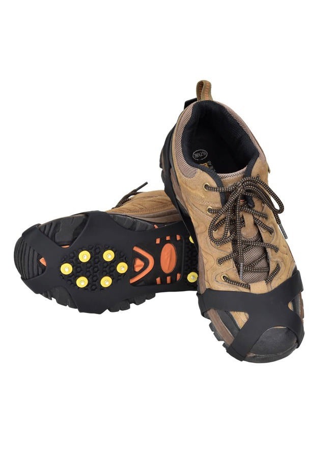 Manledio Ice Cleats for Shoes and Boots - Stainless Steel Studs Crampons for Non-Slip Traction on Snow and Ice - Anti-Slip Grips and Spikes for Hiking Walking and Winter Workers on Slippery Surfaces - Image 2