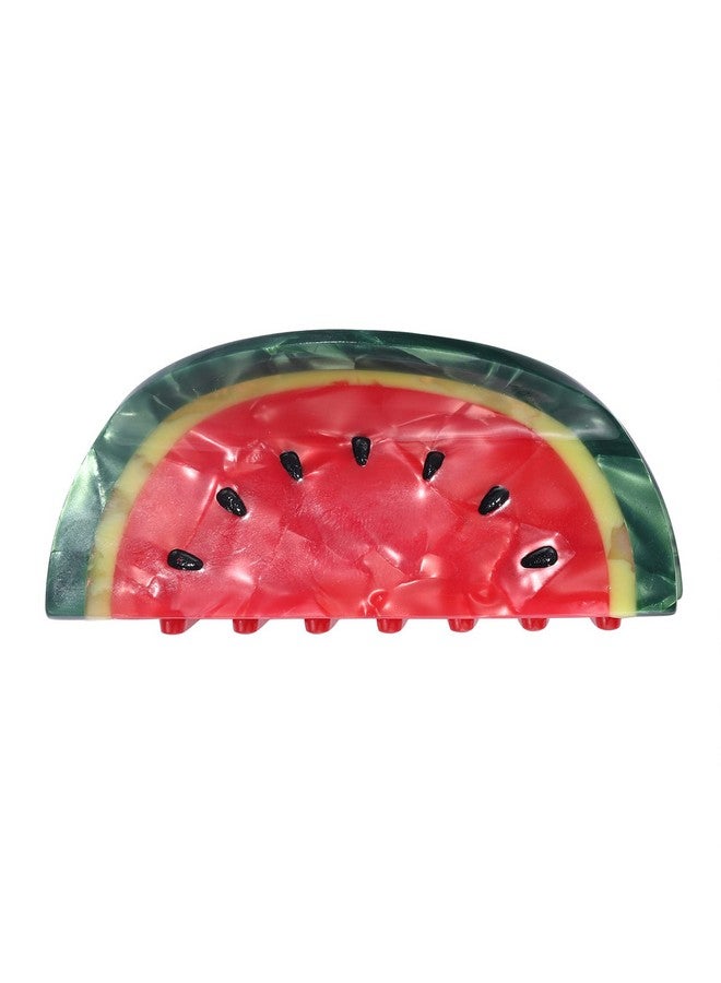 BVGA Cute Fruit Watermelon Hair Claws Clips For Thin Medium Short Hair Medium Hair Clip Claws Fashion Summer Hair Barrettes Acetate Hair Clips Cute Hair Claw Women Hairpins Hair Accessory Gifts - Image 1