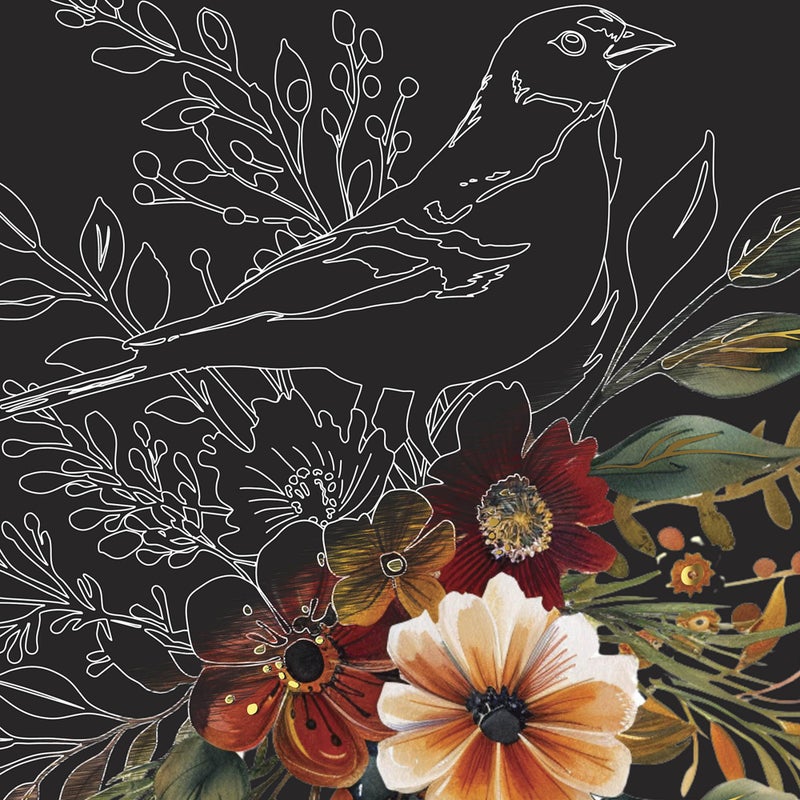 Brea Reese: Scratch Art Paper Pad - Autumn Equinox - 6 Designs, Guided Art, Metallic Accents, Stylus & Brush, Perforated 9x12 Pages, DIY Adult Craft - Image 5