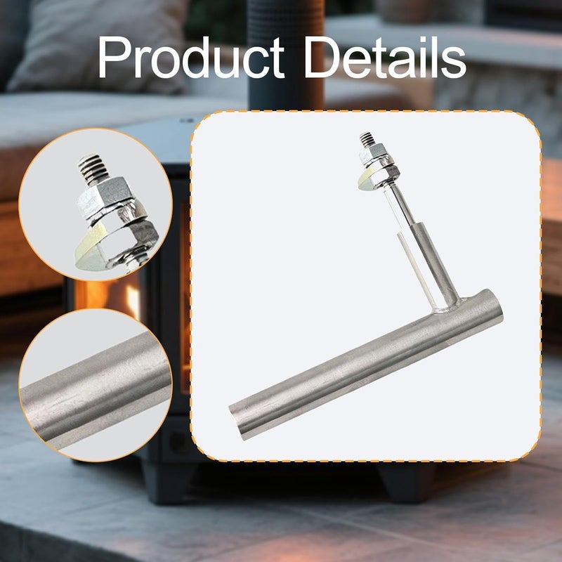 Fireplace Door Handle Fixing, for Mounting, Household Replacement Part, - Image 5