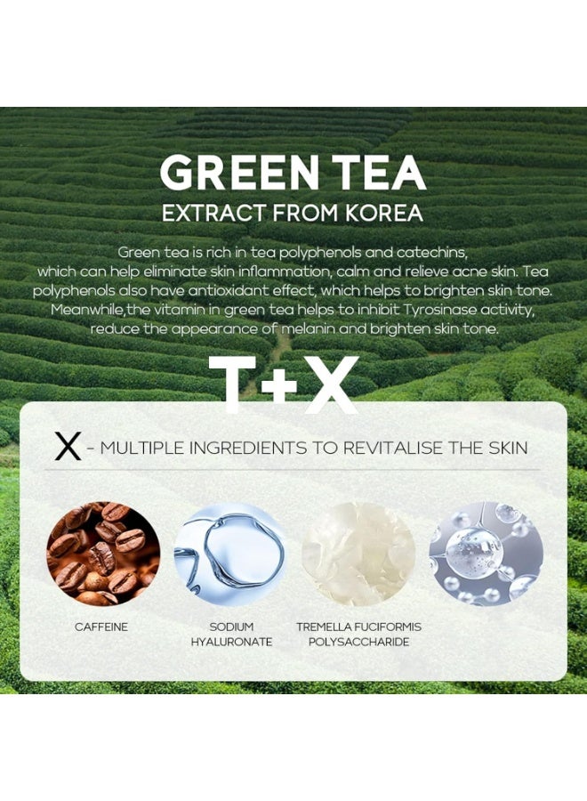 فيني مصل العين بالشاي الأخضر وكريم الأسطوانة تحت العين ، لأكياس العين الانتفاخ ، كريم العين بالكافيين مع كرة تدليك 360 درجة يقلل من التجاعيد والخطوط الدقيقة ، تحت العينين ، ترطيب ، ترطيب ، شد العين - Image 4