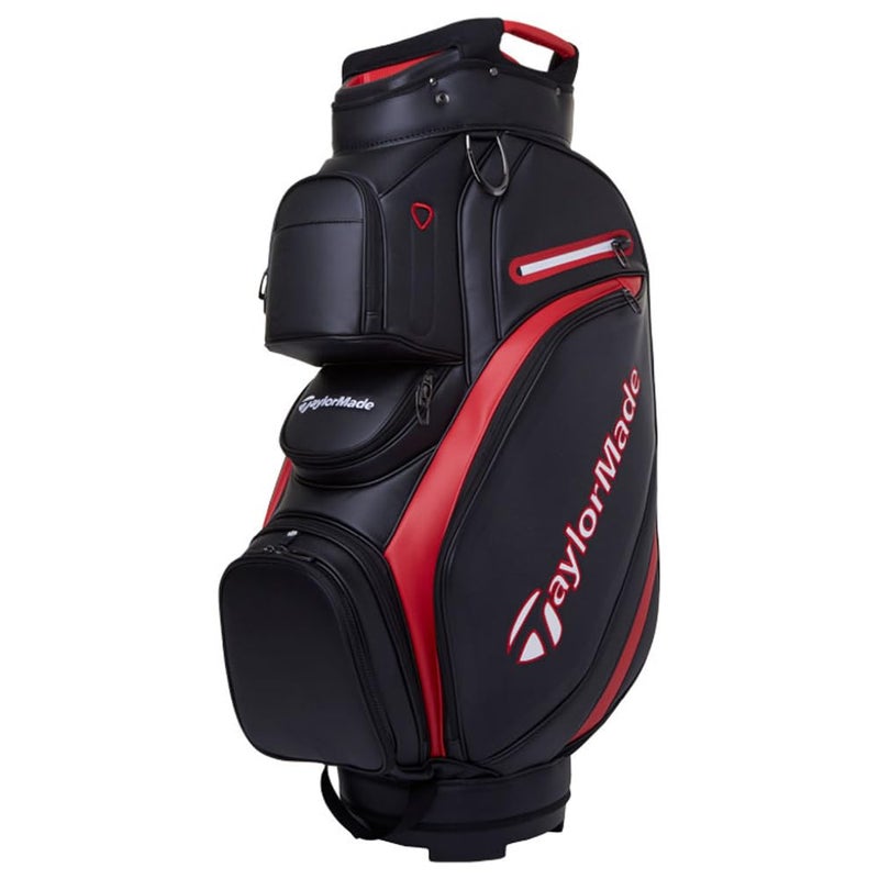 TaylorMade 2023 Deluxe Cart Bag (Black/Red) - Image 1