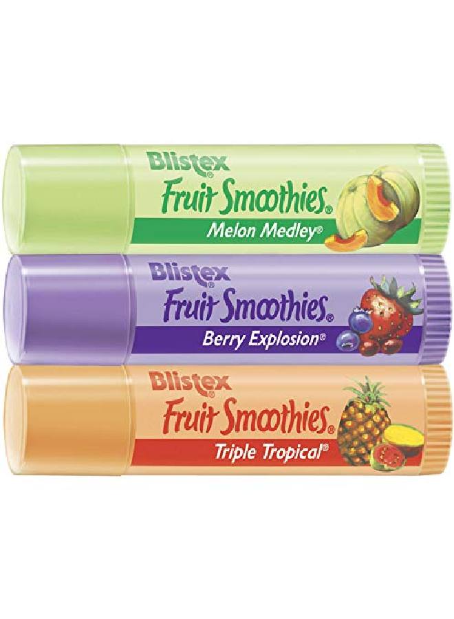 Blistex Fruit Smoothies Lip Balm (3) 0.10 Oz. Sticks Pack Of 12 - Image 3