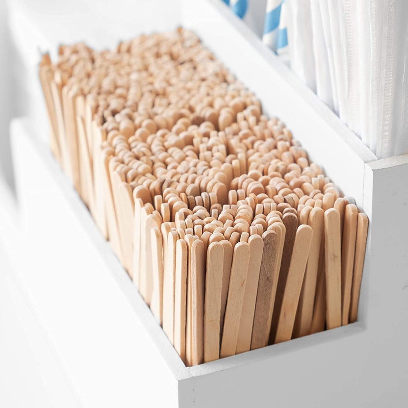 Somani Wood Coffee Beverage Stirrers Coffee Stir Sticks 55 500 Count EcoFriendly Completely Biodegradable Coffee Stirrers For Hot Cold Beverages as Coffee Tea Alternative to Plastic Stirrer - Image 2