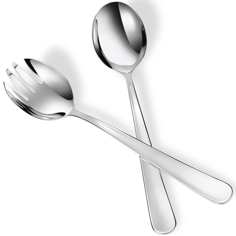 KEAWELL Premium 945 Louise Salad Servers 1810 Stainless Steel Exceptional mirror finish Dishwasher Safe Salad Servers