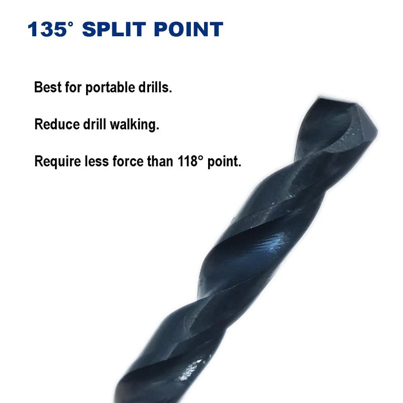 Drill Hulk 3/16-Inch x 6-Inch Aircraft Extension Black Oxide Drill Bit, Premium M2 High Speed Steel, Extra Length, for Metal, Plastic, Wood - Image 5
