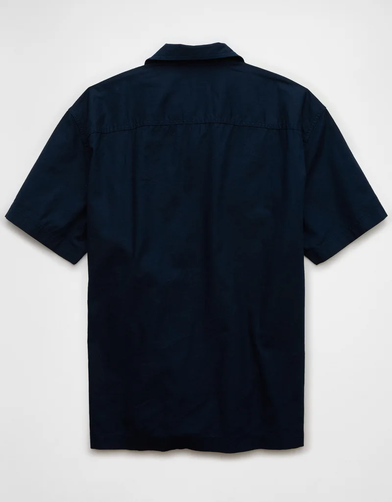 امريكان ايجل Striped Button-Up Poolside Shirt