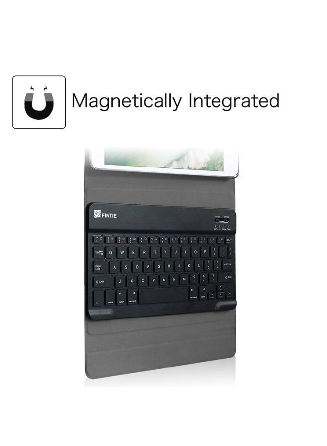 NIBEMINENT Protective Case Cover With Bluetooth Keyboard For Apple iPad Air Blue  - Image 3