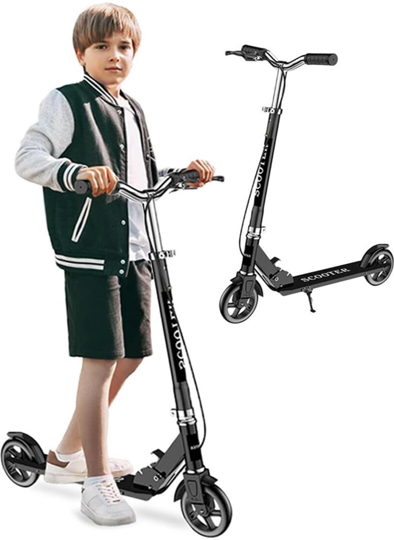 RUIYADA Scooter, Teens and Adults, Commuter Adult Scooters, Stand-Up Riding with Brakes, Rubber mat, Shock Absorption, Foldable and Height Adjustable, Big Wheels Can Hold Up To 200 Lbs.  - Image 1