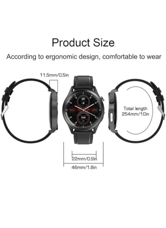 Executive LLC - Health & Fitness Smartwatch with Heart Rate Blood Pressure ECG Monitor Waterproof Watch Fitness Tracker Smartwatch Sports Tracker With 3 Band and Airpods for Men Women - Image 1