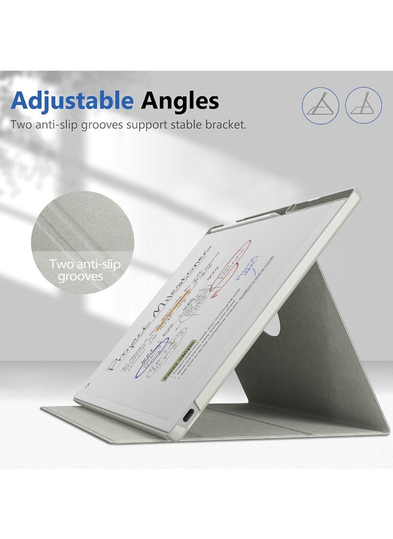 Rock Pow - Case for Remarkable Paper Pro Color 11.8"- Multi-Viewing & Auto Sleep/Wake Book Folio Cover with Built-in Pen Holder for Remarkable Paper Pro Tablet 11.8 inch 2024 Released - Image 1