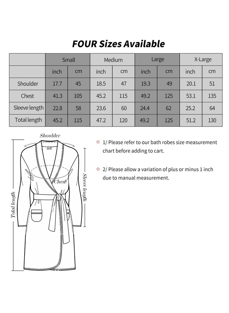 Etertoyle Waffle Weave Bath Robe After Shower Quick Dry Lightweight Unisex Bathrobe For Men & Women - Image 4