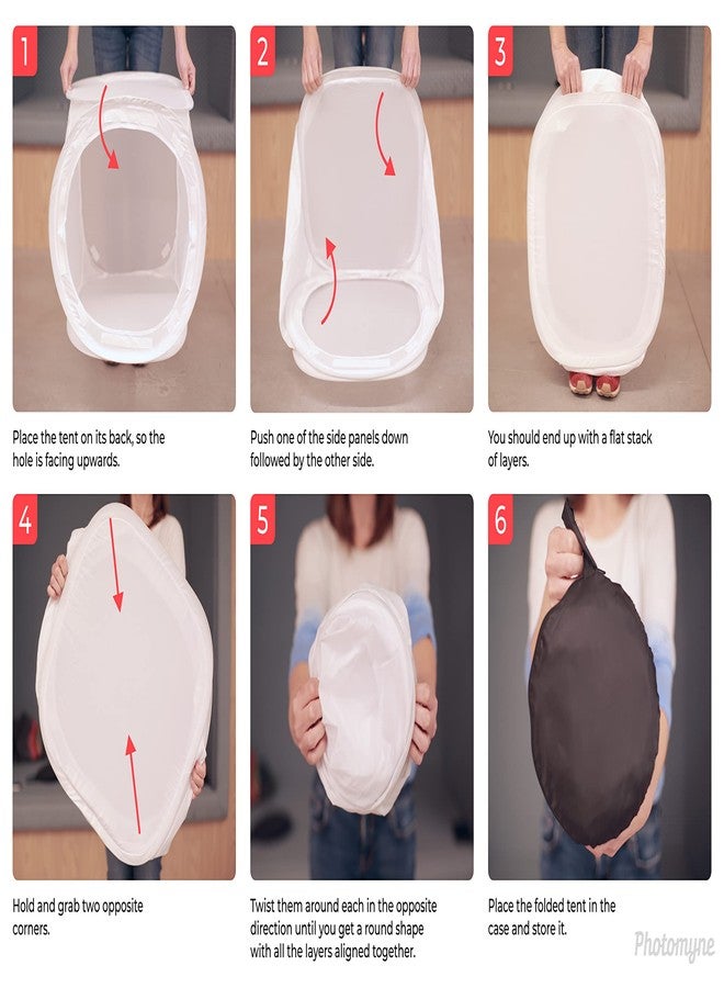 Photomyne 23.6X23.6 inch / 60x60 cm Professional Photo Studio Shooting Tent & Light Diffuser - Image 3