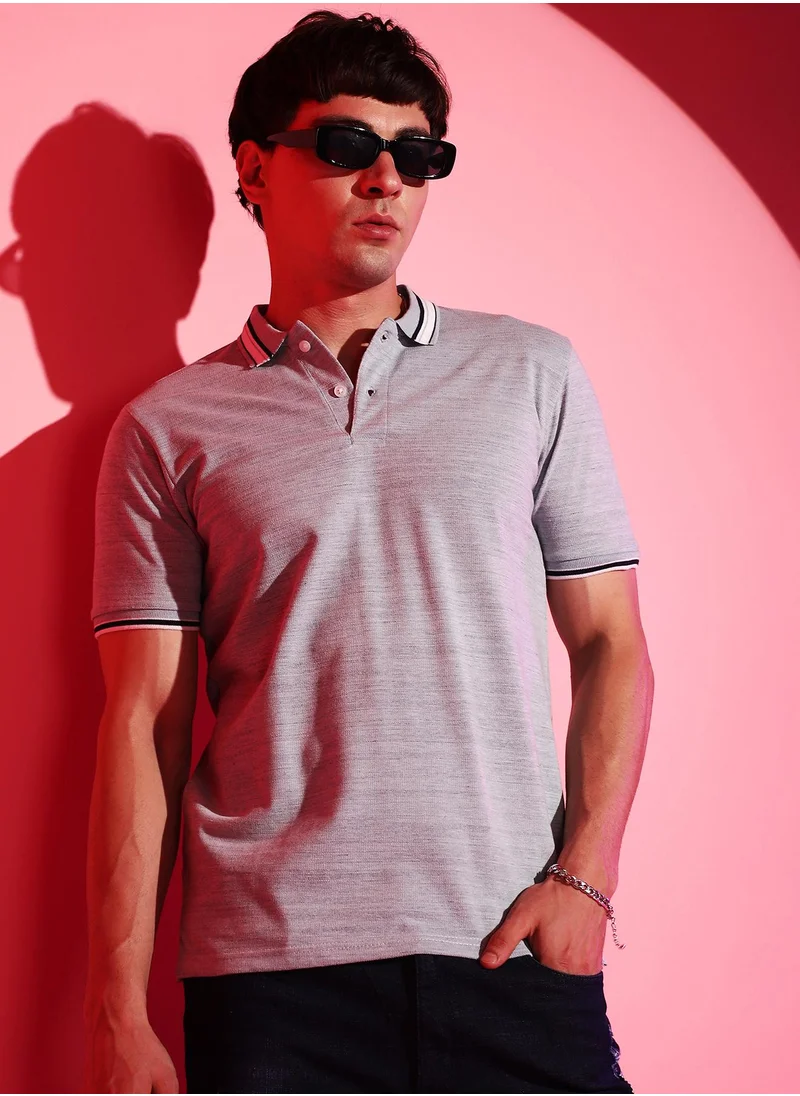 Campus Sutra Solid Polo T-Shirt