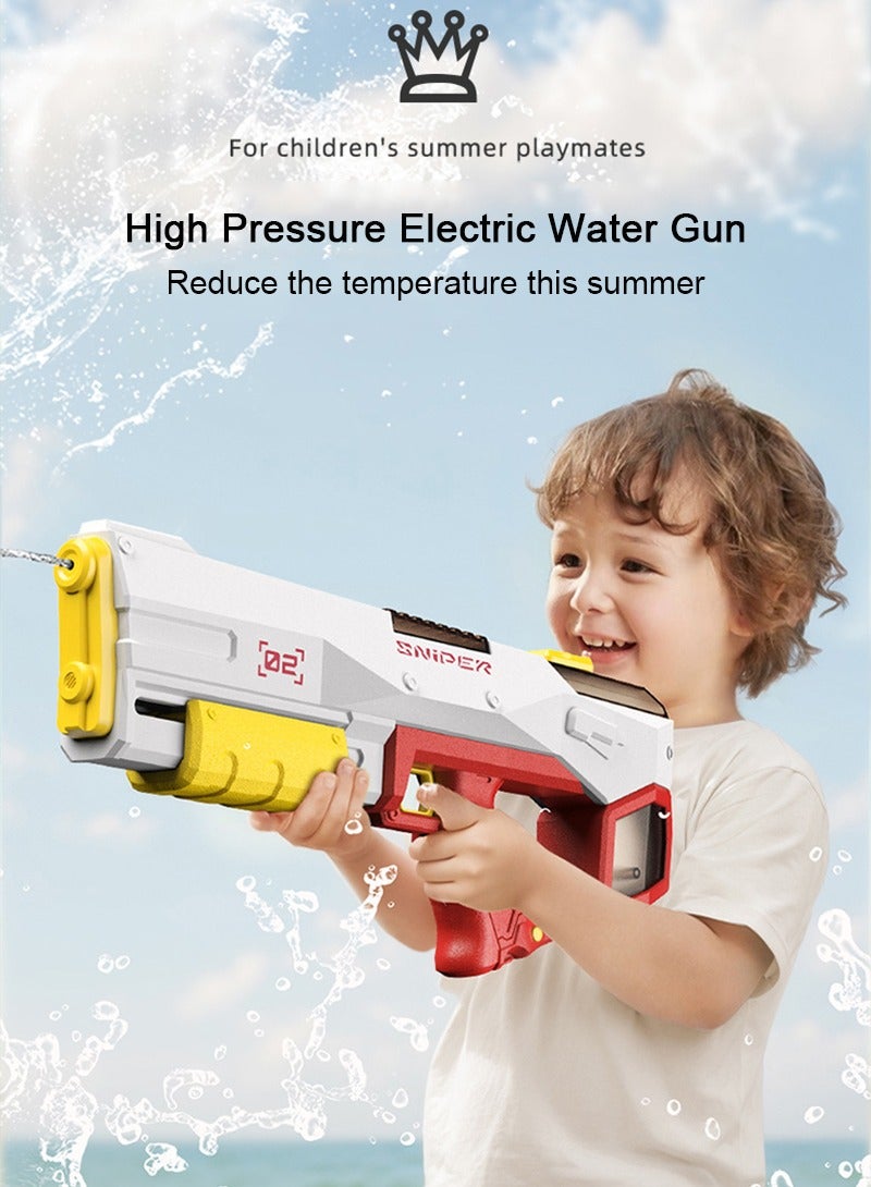 TAPIT Electric Water Squirt Toys, Powerful Squirt Toy for Kids, Double Shooting Mode Fully Auto Water Blasters Long Range 32 Ft, 450ml Large Capacity, Super Water Soaker Outdoor Pool Toys for Kids (Multicolor) - Image 2