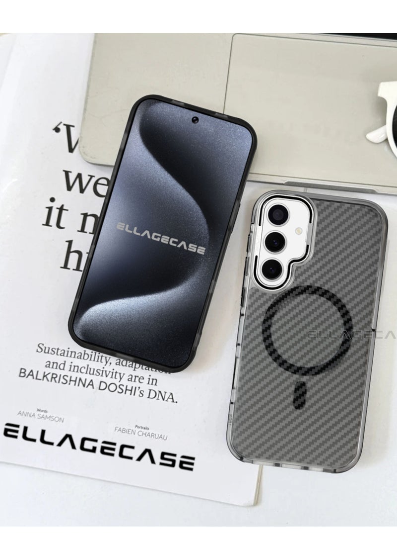 Case with stand for Samsung Galaxy S24 Plus, Solid Camera Protection, Shockproof, Compatible with Magsafe and Wireless Charging