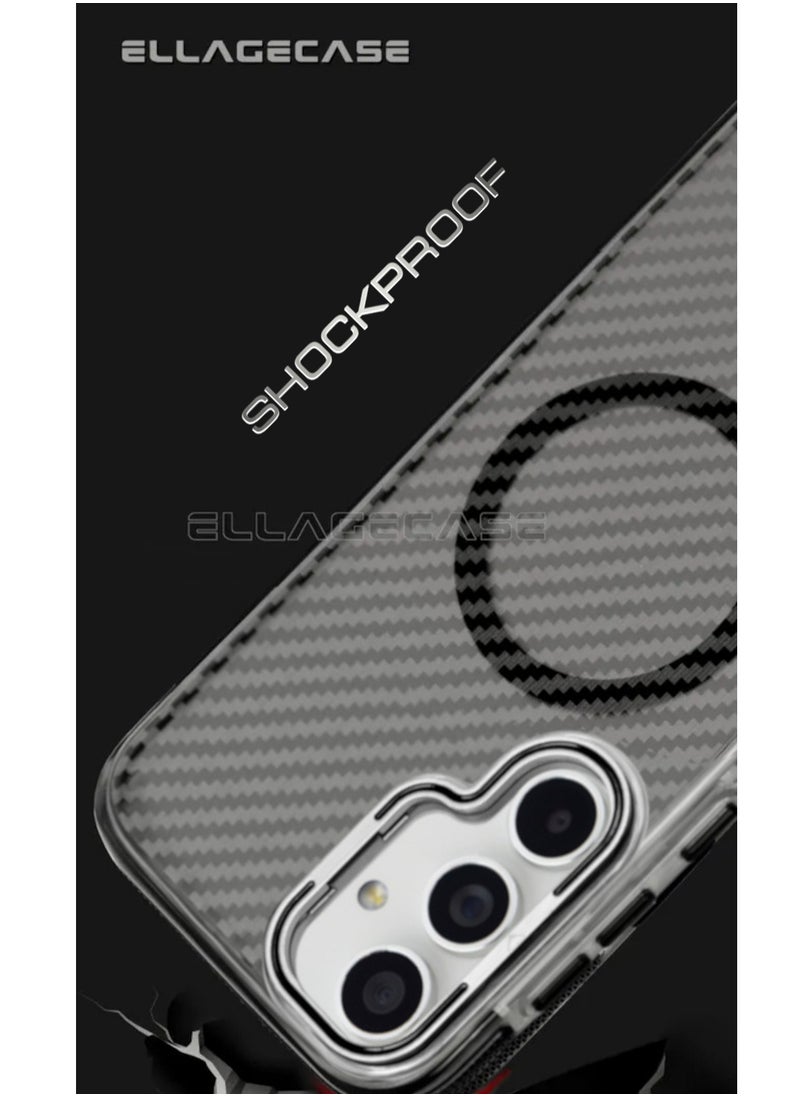 Case with stand for Samsung Galaxy S24 Plus, Solid Camera Protection, Shockproof, Compatible with Magsafe and Wireless Charging