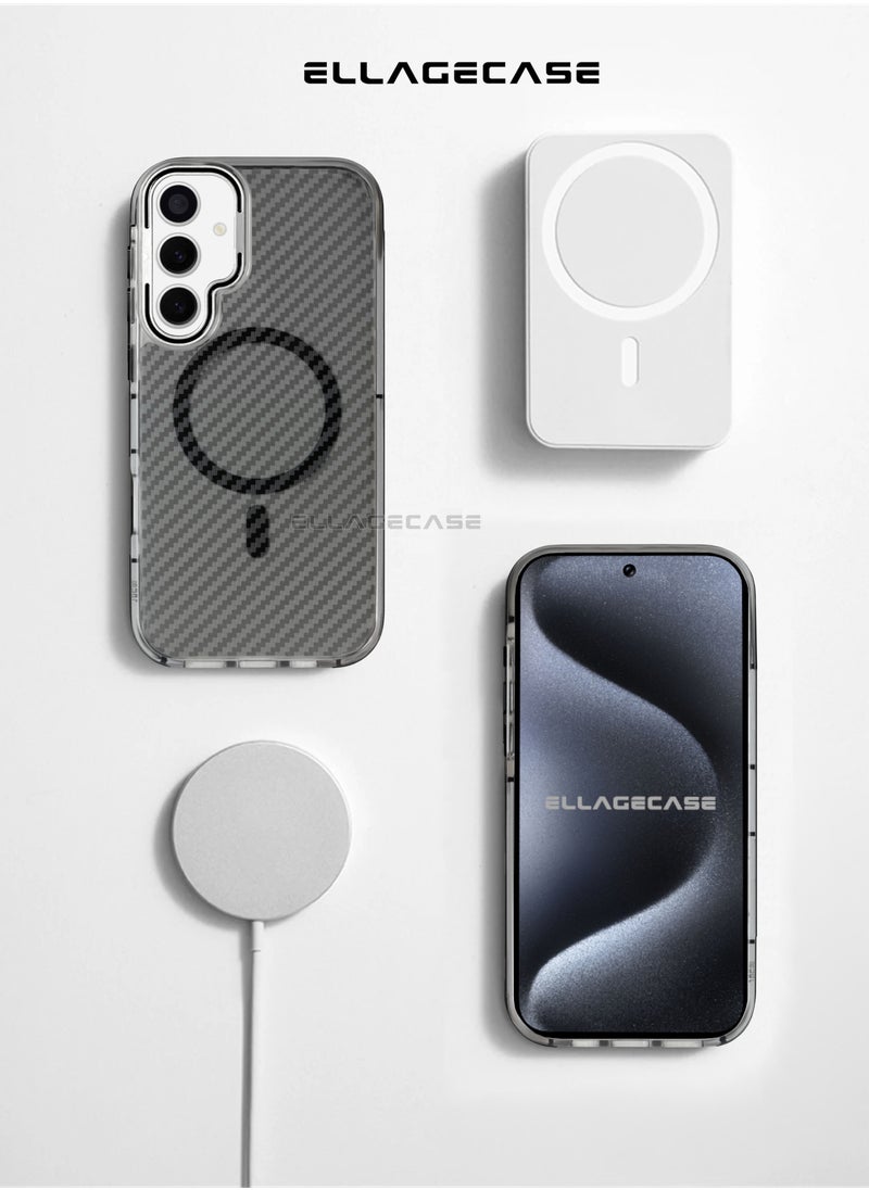 Case with stand for Samsung Galaxy S24 Plus, Solid Camera Protection, Shockproof, Compatible with Magsafe and Wireless Charging