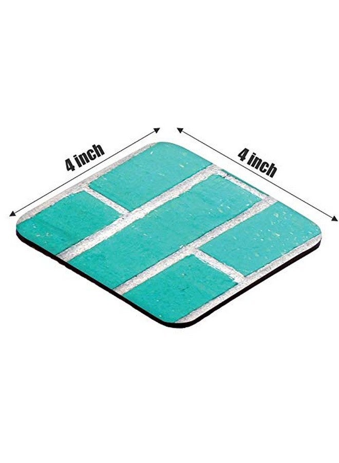 PAPER PLANE DESIGN Wood Coasters For Home (4 x 4 inch, Multicolour) - Image 4