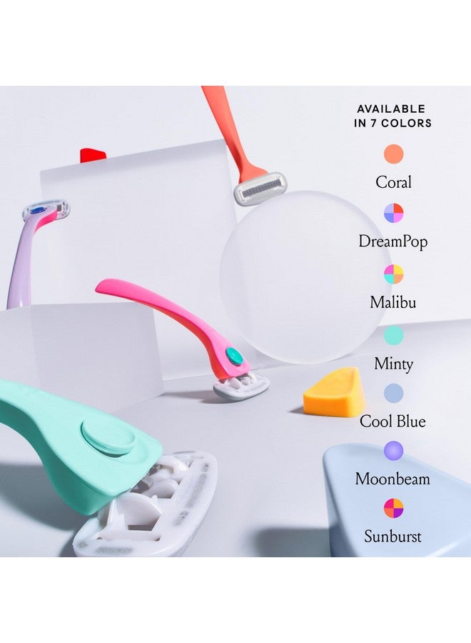 Billie Billie Razors for Women Shave Kit - Women’s Razor + 2 x 5-Blade Razor Refills + Magnetic Holder - Sunburst  - Image 5