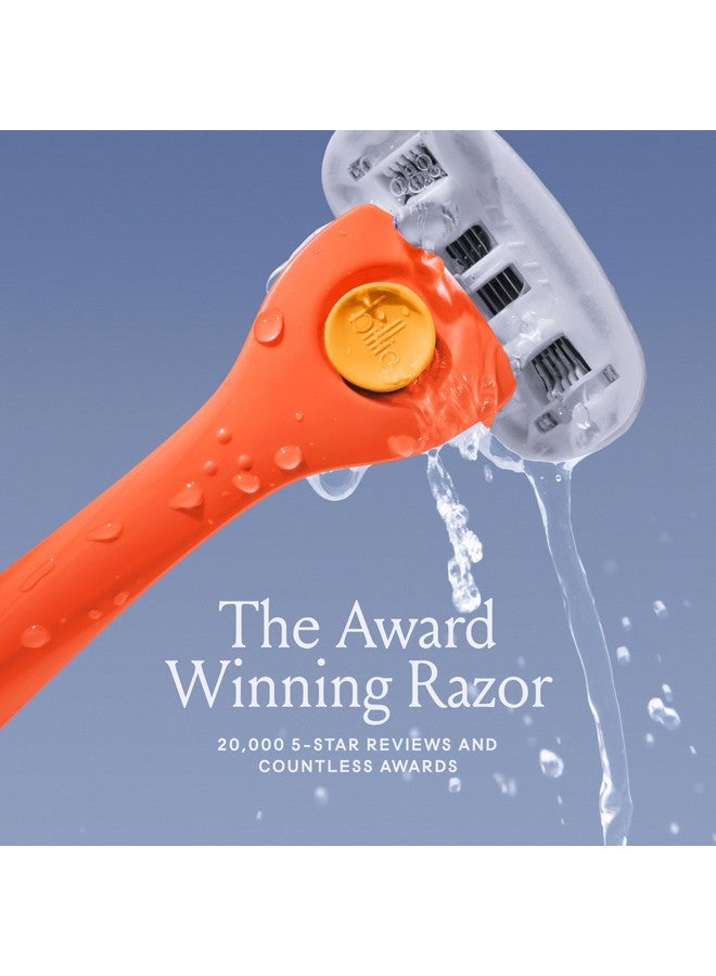 Billie Billie Razors for Women Shave Kit - Women’s Razor + 2 x 5-Blade Razor Refills + Magnetic Holder - Sunburst  - Image 2