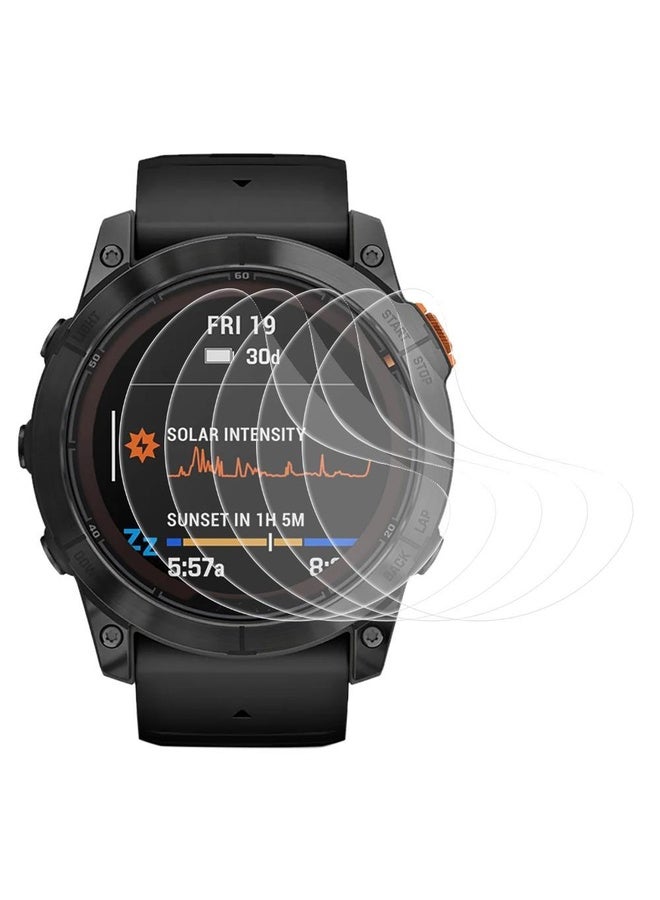 HuHa For Garmin Fenix 7X Pro 5pcs xDfind Soft Hydrogel Film Full Cover Front Protector - Image 1