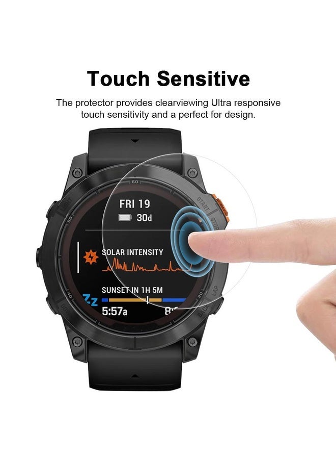HuHa For Garmin Fenix 7X Pro 5pcs xDfind Soft Hydrogel Film Full Cover Front Protector - Image 5