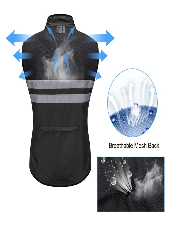 Wosawe Sleeveless Cycling Jersey Windproof Breathable MTB Bike Riding Top Sports Jacket for Men and Women - Image 2