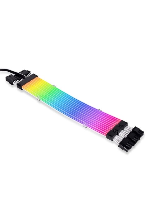 Strimer Plus V2 Triple 8 Pin (PW12-PV2) -Addressable RGB VGA Power Cable (No Controller Included) - for Triple 8 PIN GPU Connector, PW12-PV2