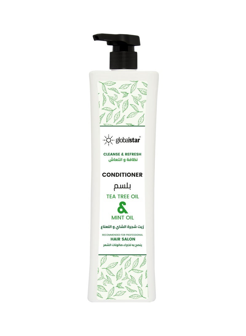 Globalstar Tea Tree & Mint Oil Conditioner 1000ml â€“ Deep Hydration & Scalp Refreshing Formula - Image 1