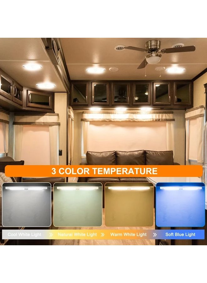 800 Lumens RV Roof Interior Light Dimmable 6W 3000 6000K LED Lighting Fixture With Remote Control For Camper Motorhome Trailer 1 Pack - Image 5