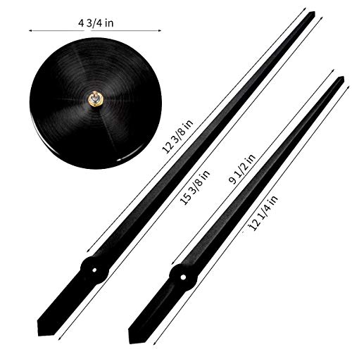AILILIFE 3D DIY Wall Clock Decor Sticker Mirror Frameless Large DIY Wall Clock Kit for Home Living Room Bedroom Office Decoration (Black) - Image 5