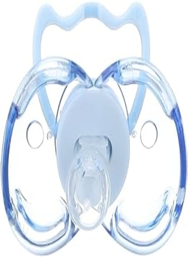 FISH Little fish baby pacifier with cover - blue 