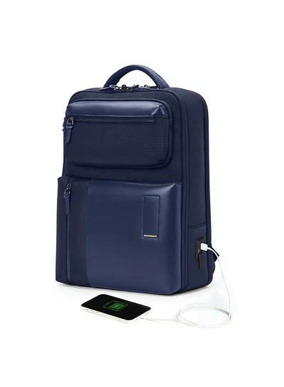 Mokobara The Work Backpack 19L Premium Nylon 16" Water Resistant Daily Use Travel Laptop Backpack for Men & Women (Blue)