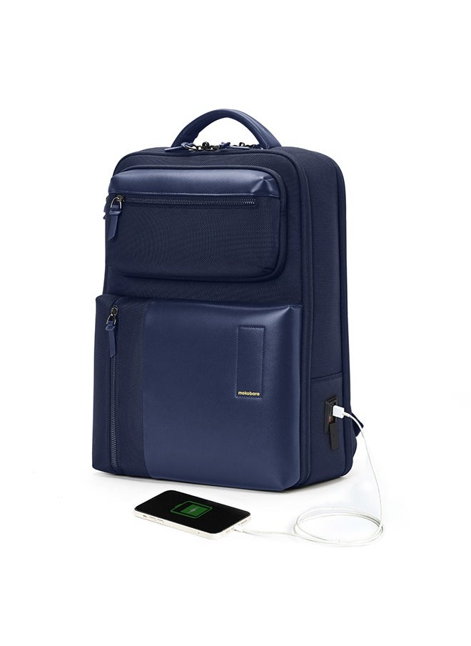 Mokobara MOKOBARA The Work Backpack 19L Premium Nylon 16" Water Resistant Daily Use Travel Laptop Backpack for Men & Women (Blue)  - Image 1
