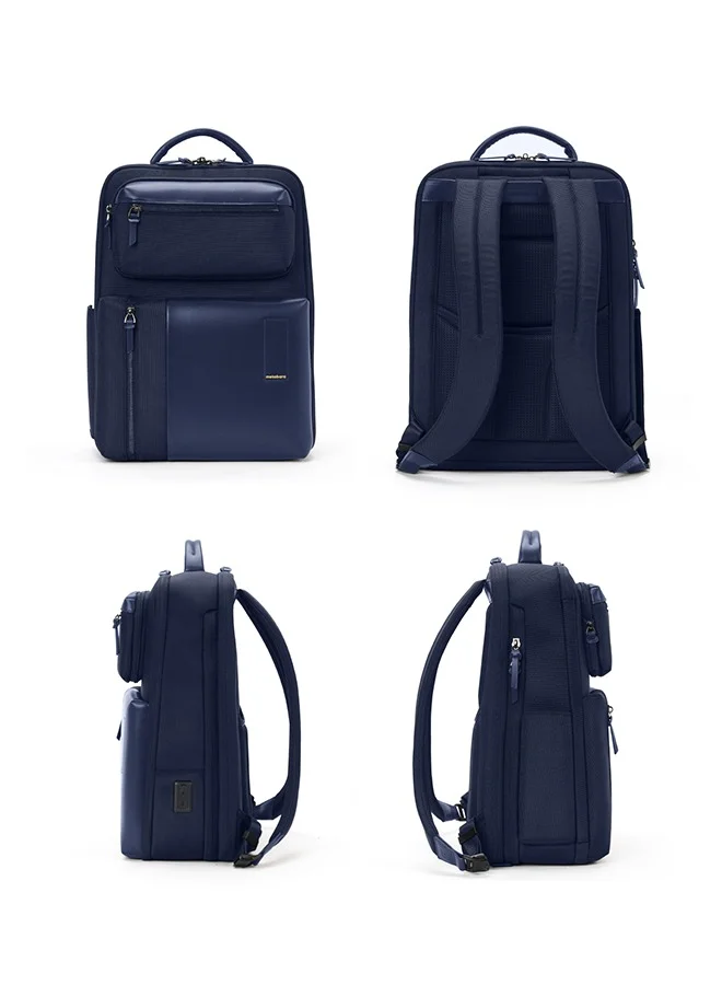 موكوبارا للتجارة ذ.م.م The Work Backpack 19L Premium Nylon 16" Water Resistant Daily Use Travel Laptop Backpack for Men & Women (Blue)